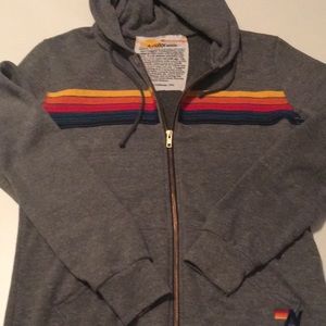 Aviator Nation 5 striped hoody M